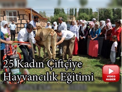 Bitlisli kadınlara hayvancılık eğitimi