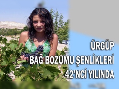 Bağ bozumu şenlikleri 42nci yılında