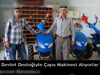 Bitlisli çiftçiler devlet desteğiyle çapa makinesi alıyor