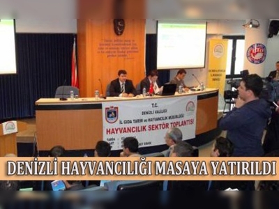 Denizli hayvancılığı masaya yatırıldı