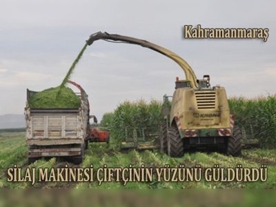 Silaj makinesi çiftçinin yüzünü güldürdü