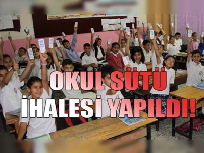 Okul sütü ihalesi yapıldı