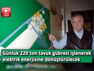 Tavuk gübresinden elektrik