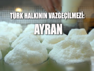 Türk halkı ayranı sevdi