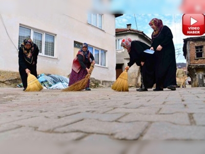 Köy kadınlarının ''En temiz köy'' hedefi 