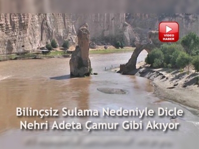 Dicle Nehri Çamur akıyor