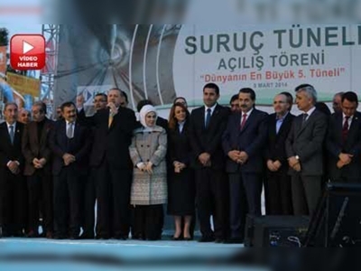 Suruç Tünelini Başbakan Erdoğan açtı