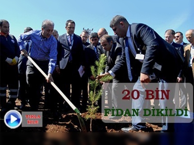 Bakan Eker Diyarbakırda fidan dikti