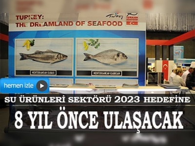 Su ürünleri sektörü 2023 hedefini 8 yıl önceden tutturacak