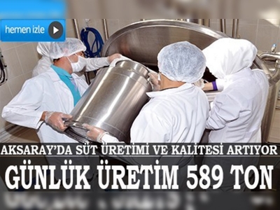 Aksarayda günlük süt üretimi 589 ton