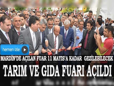 Mardinde tarım ve gıda fuarı açıldı