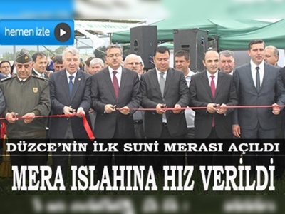 Düzcenin ilk suni merası açıldı