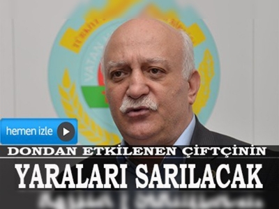 Dondan etkilenen çiftçinin yaraları sarılacak 