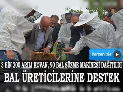 Siirt'te bal üreticilerine destek