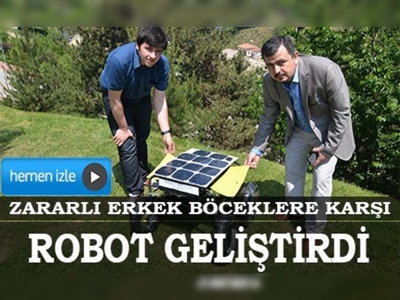 Zararlı erkek böceklere karşı robot geliştirdi