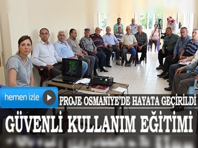 Osmaniyede güvenli traktör kullanımı eğitimi