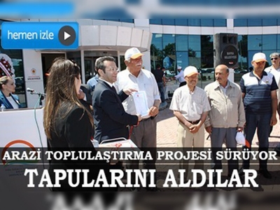 Samsunda Arazi Toplulaştırma Projesi sürüyor	