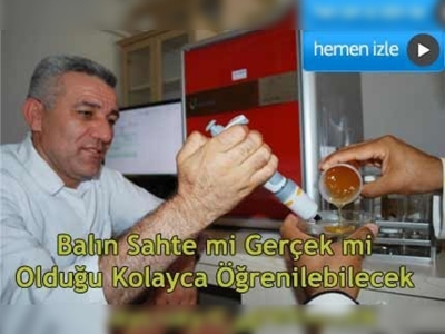 Sahte balı ayırt eden cihaz