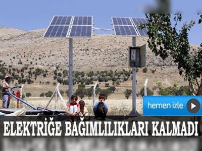 Tarımsal sulamada elektriğe bağımlılıkları kalmadı