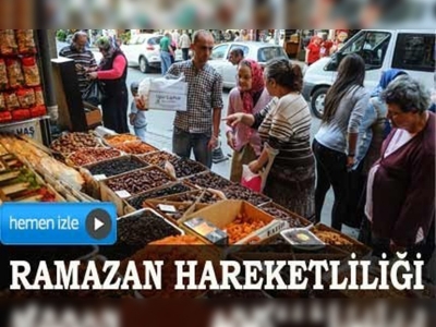  Çarşı, pazarda Ramazan hareketliliği 