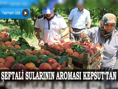 Şeftali sularının aroması Kepsut'tan