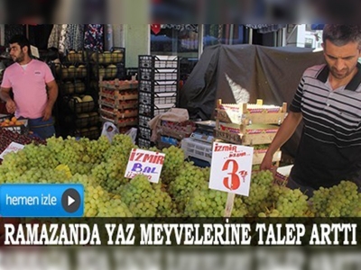 Yaz meyveleri pazarı şenlendirdi