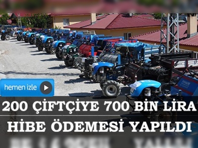 Tuncelili üreticiler makine ve ekipmana kavuştu