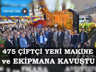 Amasyada üreticilere makine ve ekipman dağıtıldı