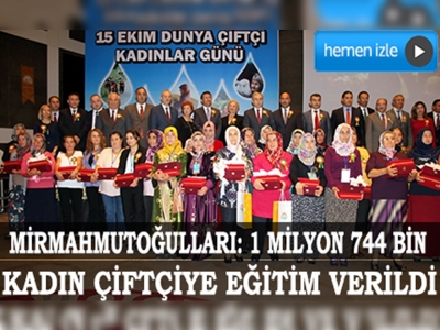 Dünya çiftçi kadınlar gününe muhteşem kutlama