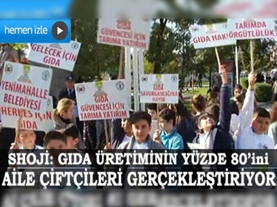 Aile çiftçiliği için yürüdüler