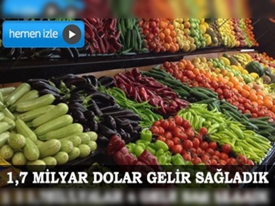 Yaş sebze meyvede 2,5 milyon tonluk ihracat