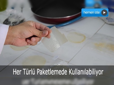 Fıstık sakızından yenilebilir ambalaj üretildi