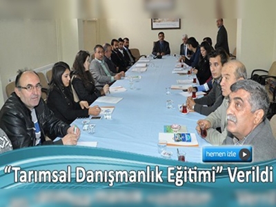 Aksaray'da tarımsal danışmanlara eğitim semineri