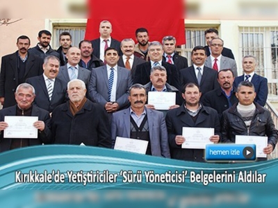 55 yetiştiriciye 'sürü yöneticisi' sertifikası