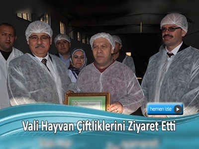 Kahramanmaraş valisi hayvan çiftliklerini ziyaret etti