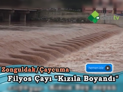 Çay Yatağına Kayan Toprakların Su Rengini Değiştirdiği Tahmin Ediliyor