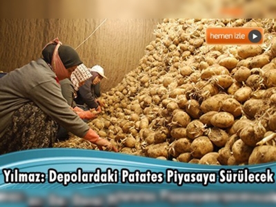 Nevşehir'de depolarda 20 bin ton patates var