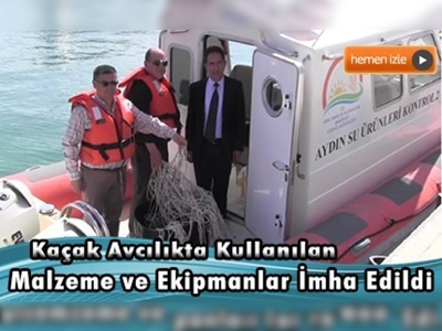 Kaçak balık avcılarına operasyon 