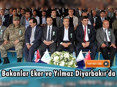 Bakan Eker ve Yılmaz Diyarbakır'da