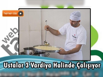 Baklavacıların bayram mesaisi 