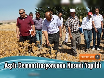 Aspir Demonstrasyonunun Hasadı Yapıldı