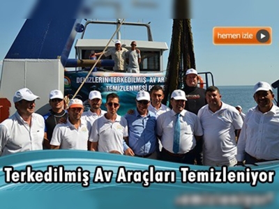 Terkedilmiş av araçlarını temizleme projesi Balıkesir'de