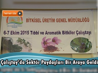 Hatay'da ''Tıbbi ve Aromatik Bitkiler Çalıştayı'' 