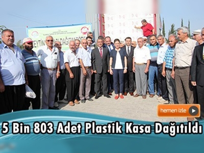 Osmaniye'de çiftçilere plastik zeytin kasası dağıtıldı