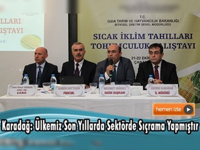 Çanakkale'de Sıcak İklim Tahılları Tohumculuk Çalıştayı