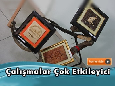 Çalışanlardan ''Geleneksel Ahşap Oymacılık'' Sergisi 