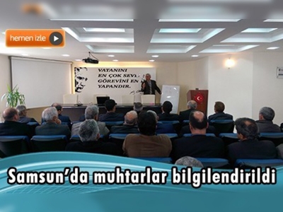 Samsun'da tarım arazilerinin bölünmemesi için muhtarlarla toplanıldı