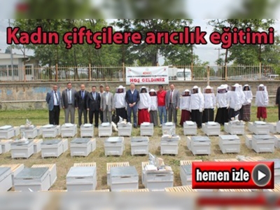 Kadın çiftçilere arıcılık eğitimi 