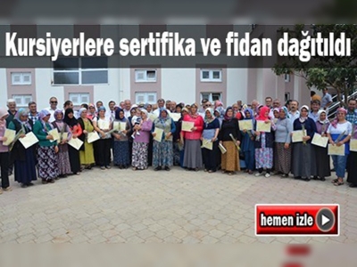 Denizli'de fidan dağıtım töreni düzenlendi