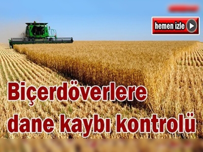 Biçerdöverlere dane kaybı kontrolü